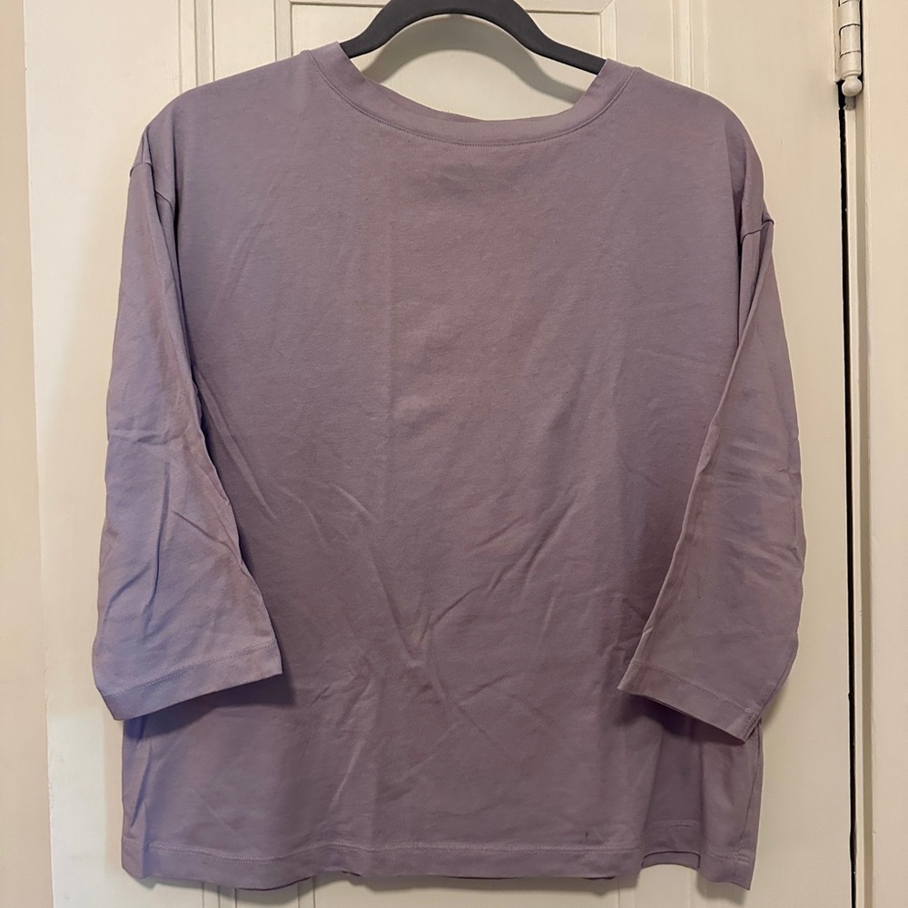 Muji Women's Boatneck, 3/4 sleeve, size small